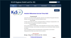 Desktop Screenshot of ks-hygiene.de